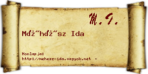 Méhész Ida névjegykártya